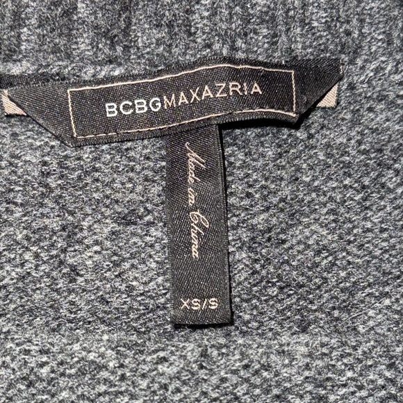 BCBGMaxAzria Kasia Gray Wool & Cashmere Turtleneck Sweater Extra Small/Small - Picture 4 of 6